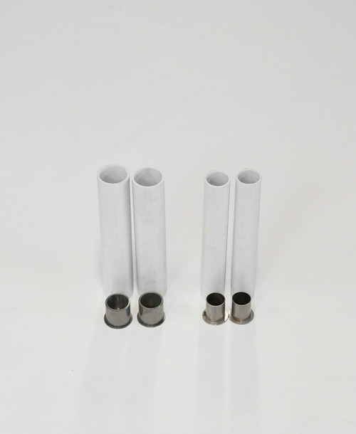 1 Foot PVC Pool Sleeves with Stainless Steel Caps 1 Foot PVC Pool Sleeves with Stainless Steel Caps