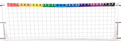 Volleyball-Zone-Velcro Net Tape Numbered And Colored Volleyball-Zone-Velcro Net Tape Numbered And Colored